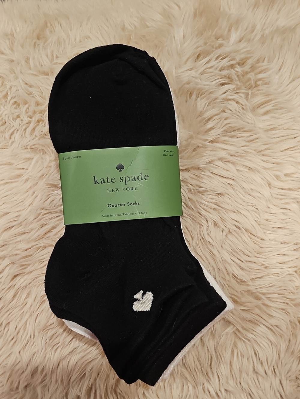Kate Spade Quarter Socks - 6 Pair